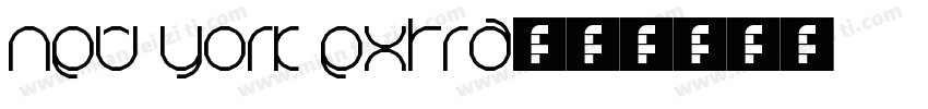 New York Extra字体转换